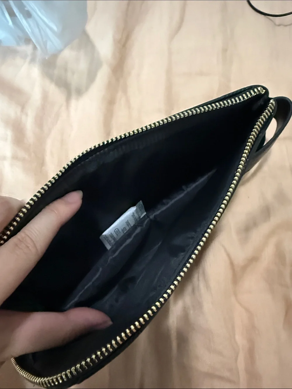 Jo Malone Black Checkered Leather Toiletry Pouch